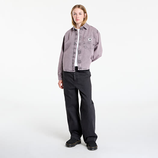 Carhartt WIP W' Georgia Shirt Jacket Black/ Hortensia Garment Dyed