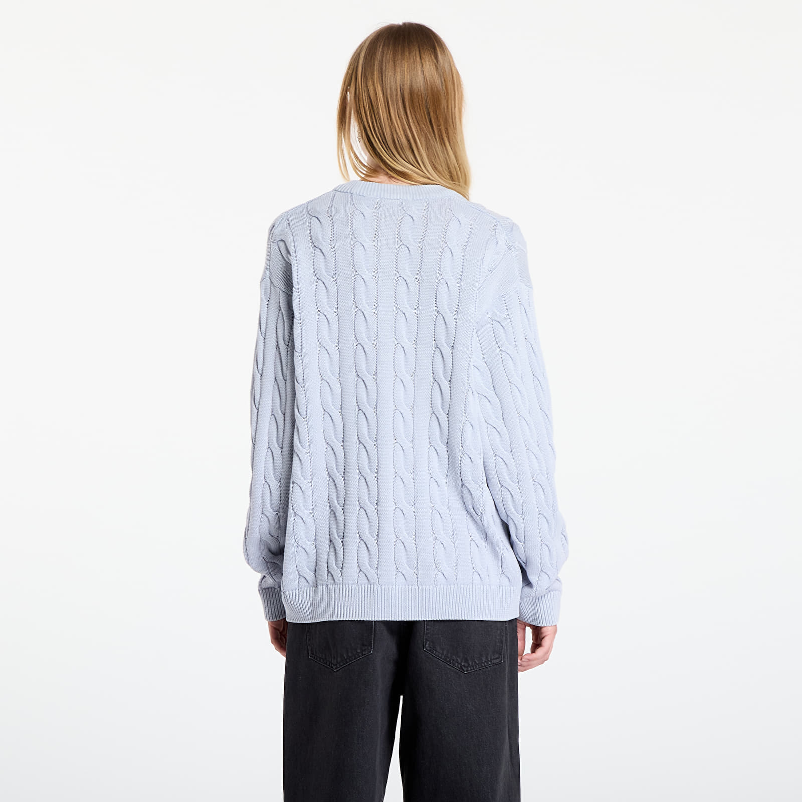 Men's sweaters Carhartt WIP Carter Cardigan UNISEX Blue Fog Garment Dyed