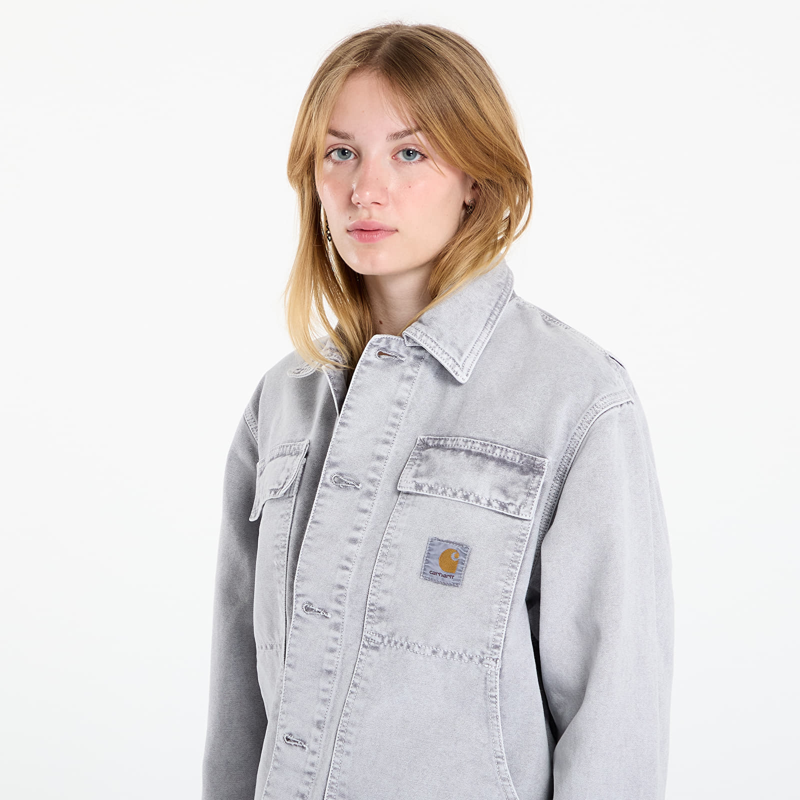 Pánske bundy Carhartt WIP OG Arctic Jacket UNISEX Black Chalk Wash