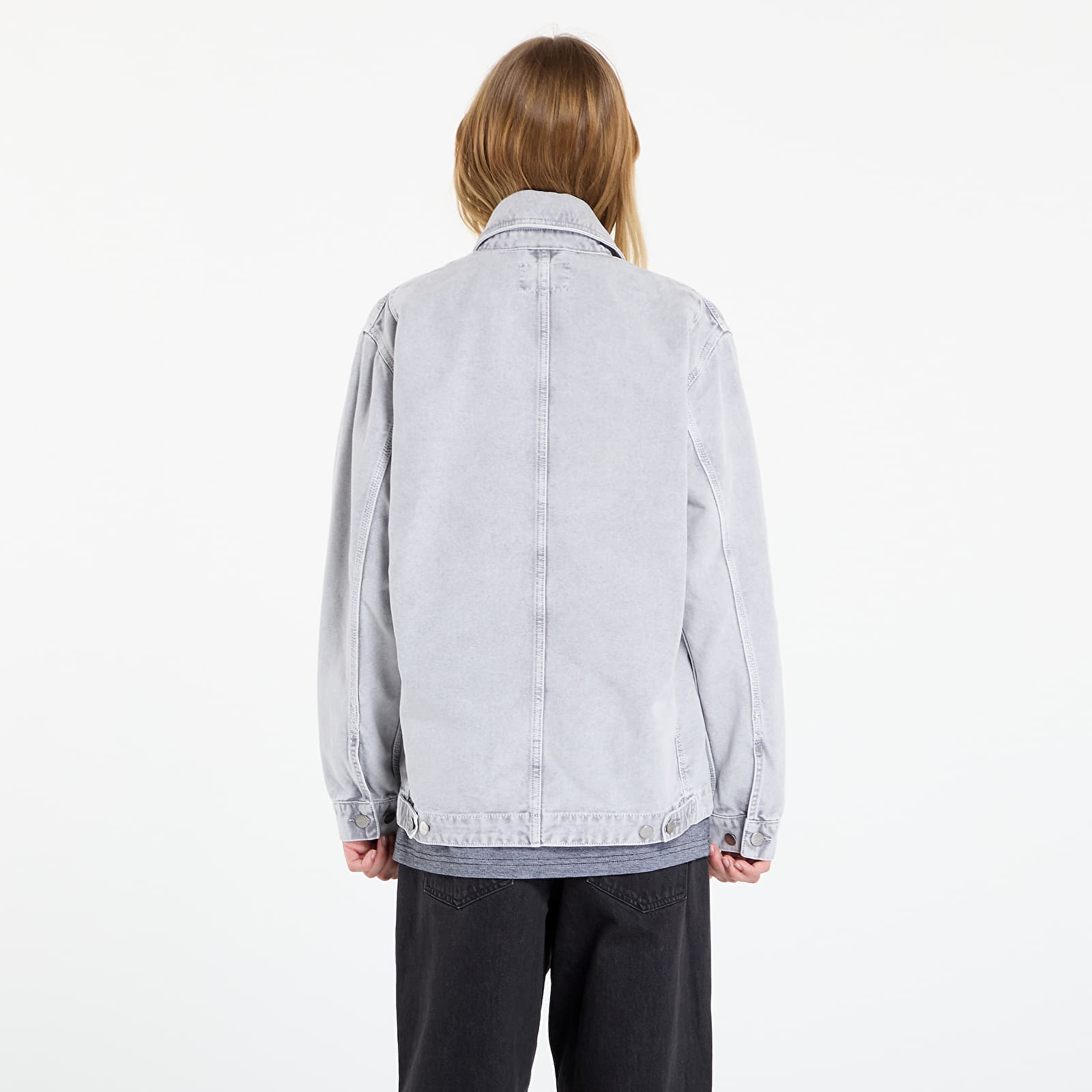 Pánske bundy Carhartt WIP OG Arctic Jacket UNISEX Black Chalk Wash