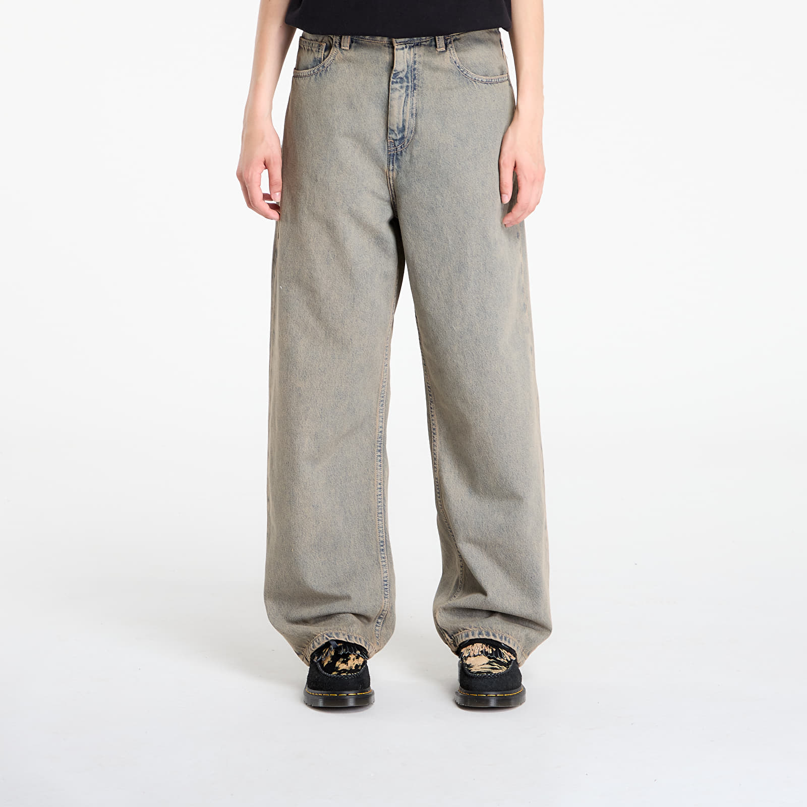 Dámske jeans Carhartt WIP W' Brandon Pant Blue/ Leather Garment Dyed