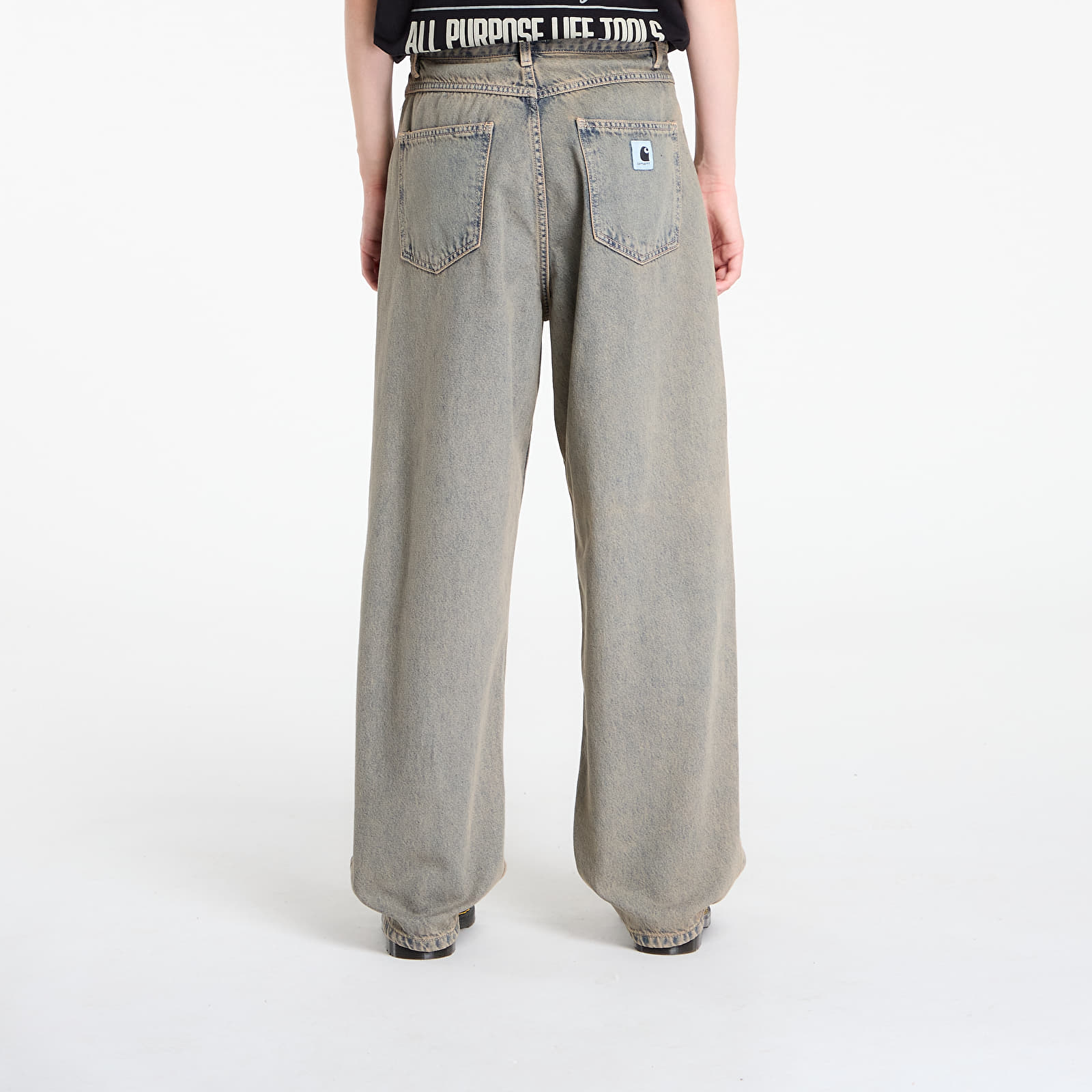 Dámske jeans Carhartt WIP W' Brandon Pant Blue/ Leather Garment Dyed