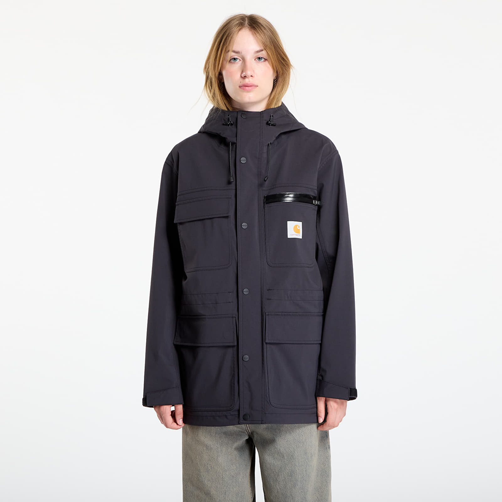Pánske bundy Carhartt WIP Bowden Jacket UNISEX Black/ Black