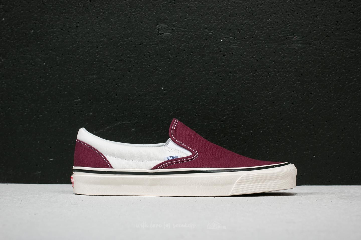Vans authentic anaheim burgundy on sale