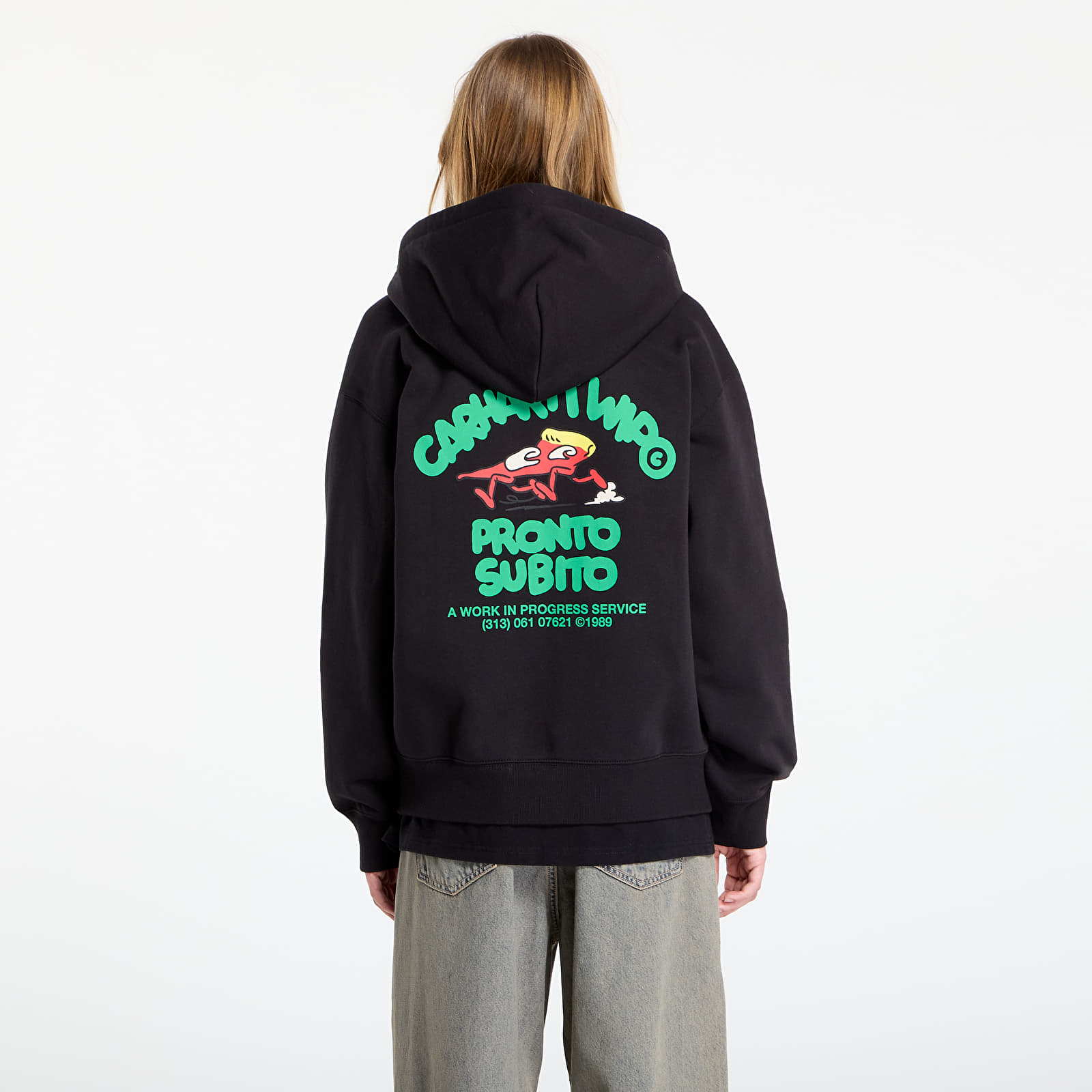 Ανδρικά φούτερ  Carhartt WIP Hooded Pronto Sweat Jacket UNISEX Black