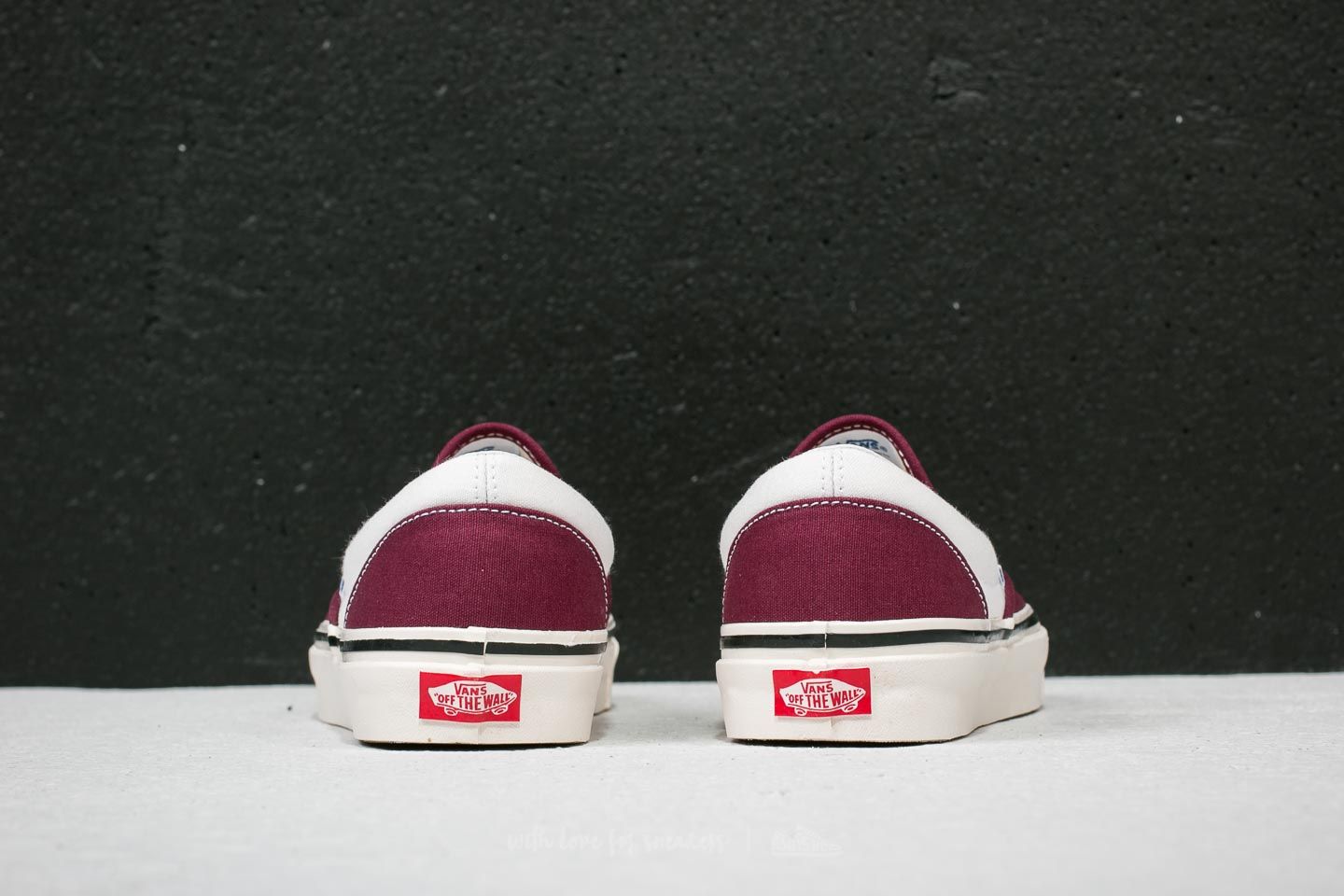 Men's shoes Vans Classic Slip-On 9 (Anaheim Factory) OG Burgundy/ White