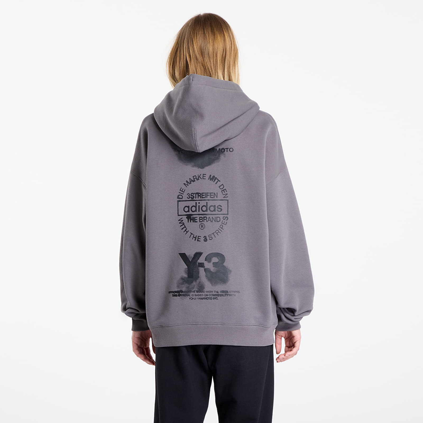 Felpe con cappuccio uomo Y-3 Graphic Hoodie UNISEX Granite
