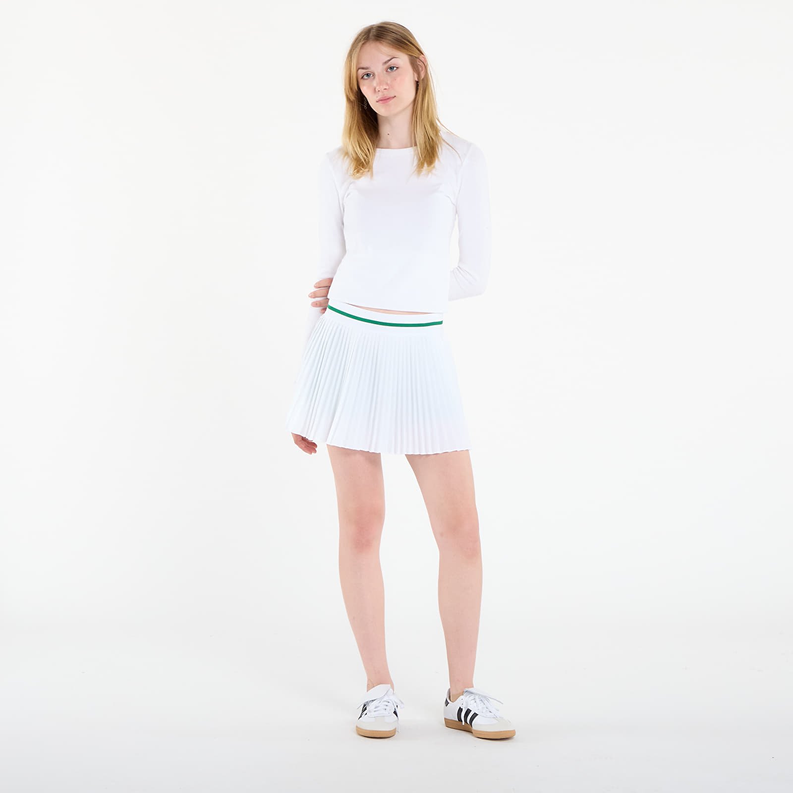 Dámske sukne adidas Pleat Skirt Pro White