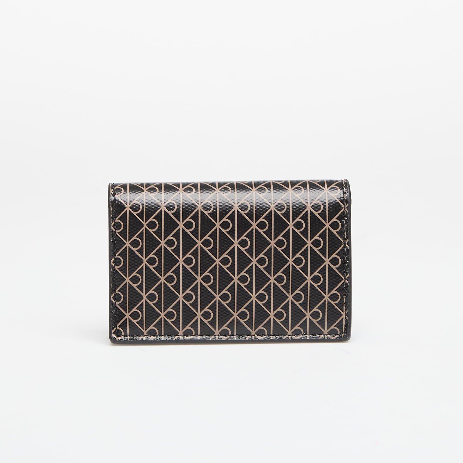 Portafogli da uomo Calvin Klein Emblem Aop Accordion Cardcase Black