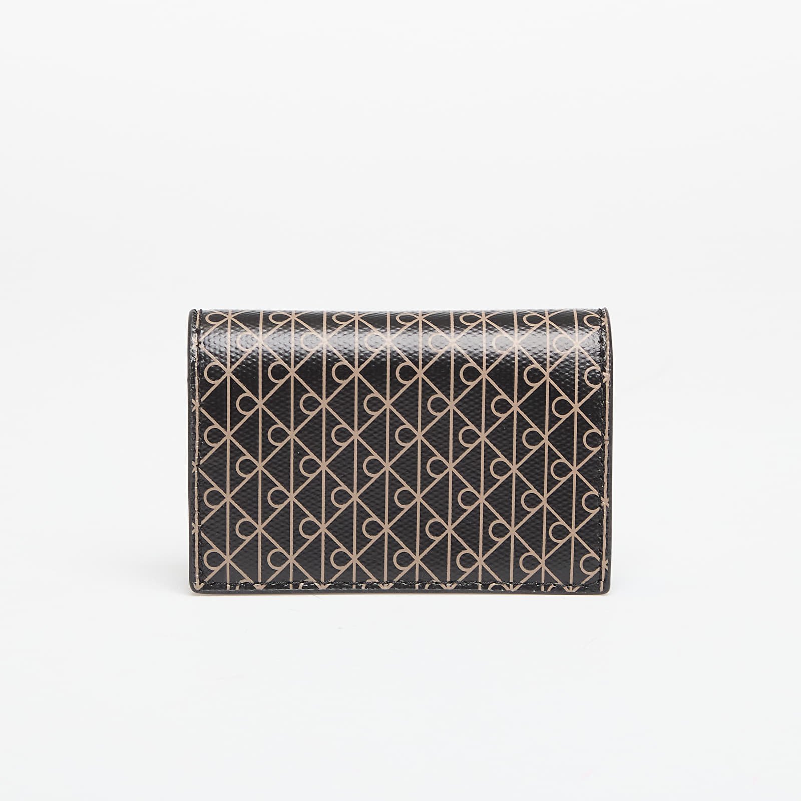 Portafogli da uomo Calvin Klein Emblem Aop Accordion Cardcase Black