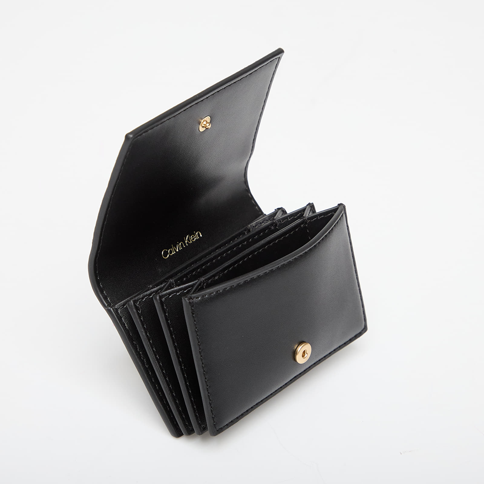 Portafogli da uomo Calvin Klein Emblem Aop Accordion Cardcase Black