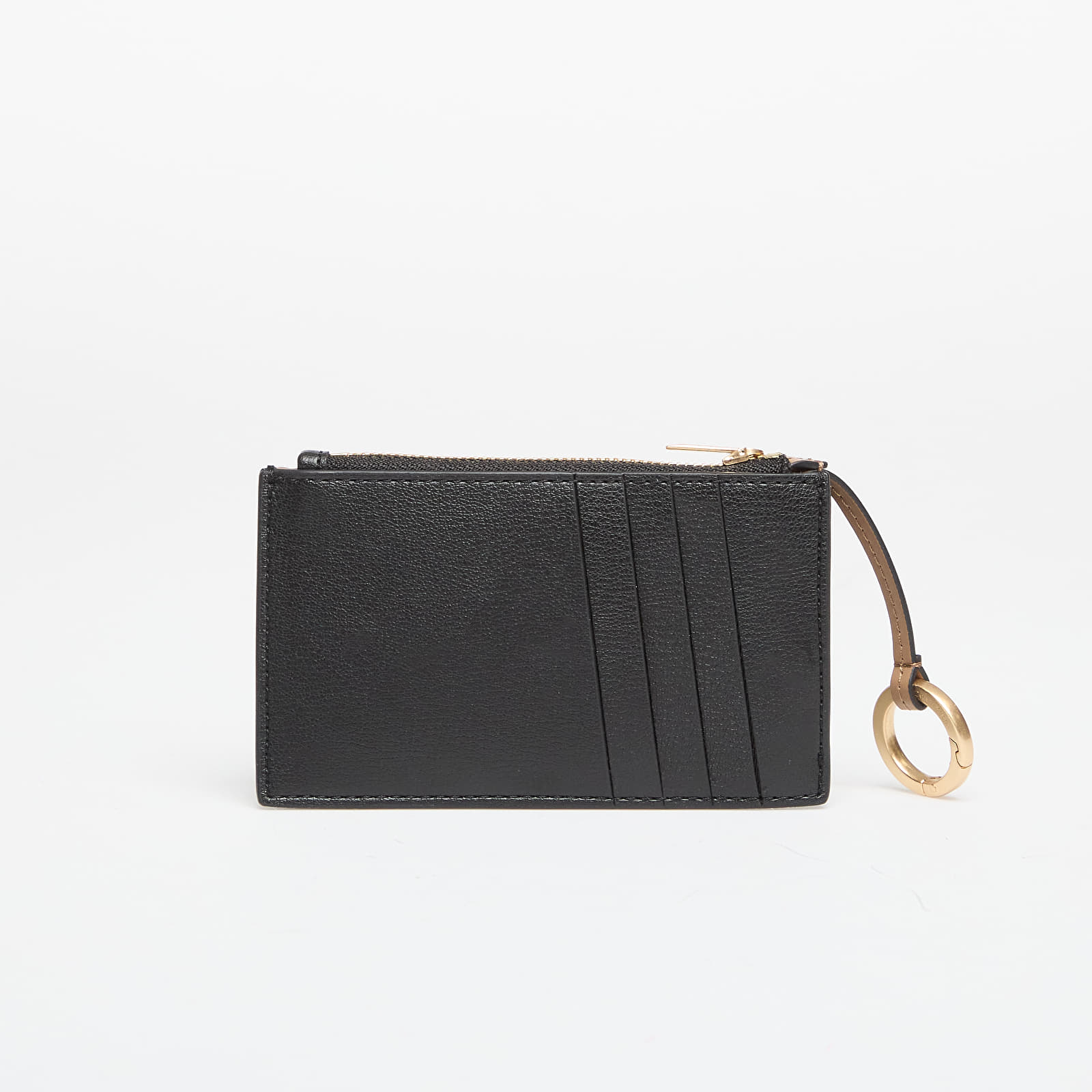 Férfi pénztárcák Calvin Klein Foil Logo Top Zip Cardcase Black