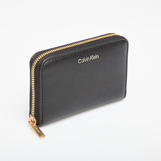 Wallet Calvin Klein Foil Logo Medium Zip Around Black