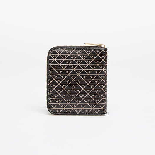 Wallet Calvin Klein Emblem Aop Square Zip Around Black