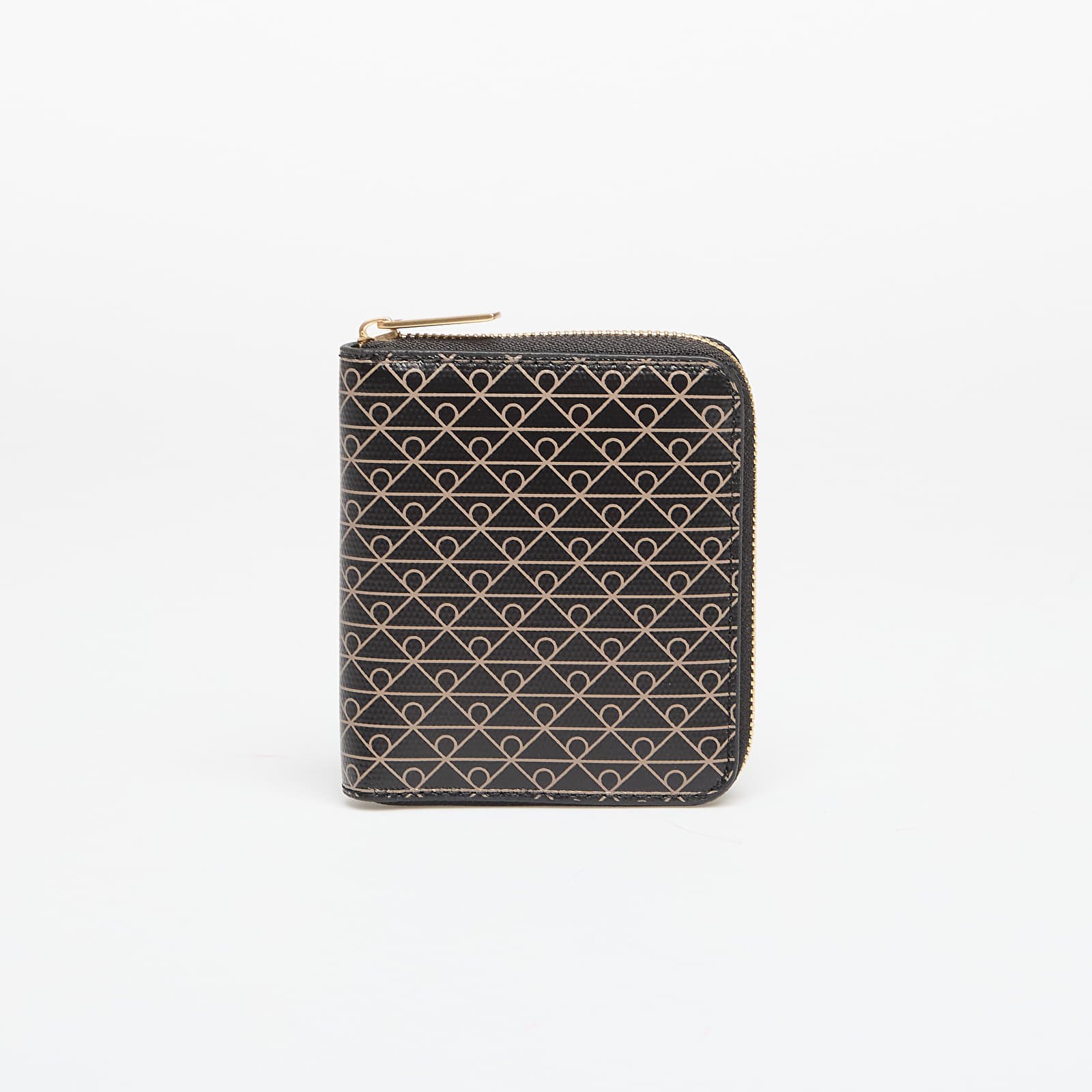 Portafogli da uomo Calvin Klein Emblem Aop Square Zip Around Black