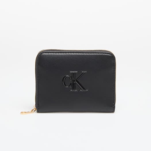 Wallet Calvin Klein Bold Ck Medium Zip Around Black