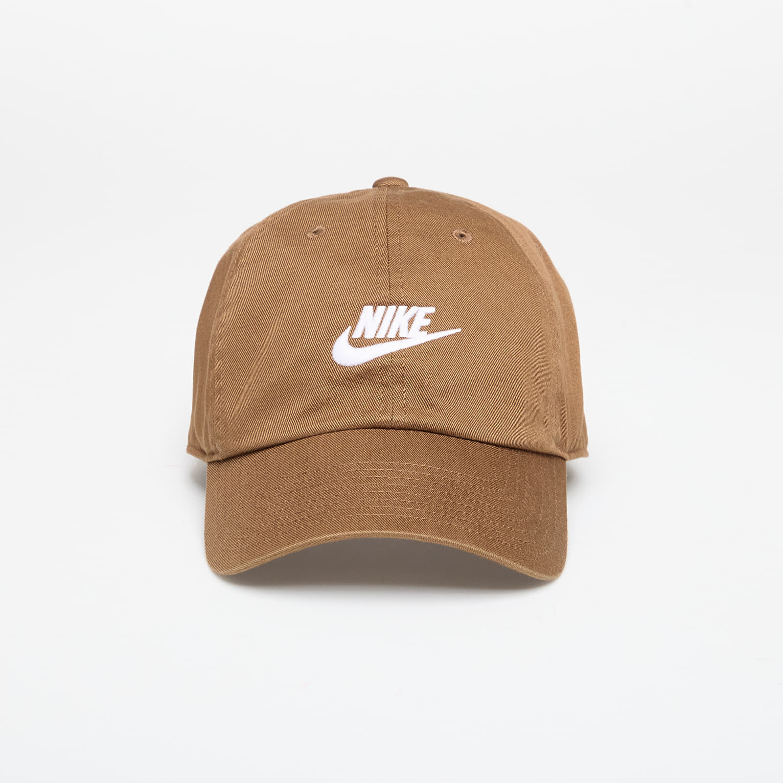 Nike Club Unstructured Futura Wash Cap Mosswood Brown/ White M/L