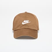 Nike Club Unstructured Futura Wash Cap Mosswood Brown/ White