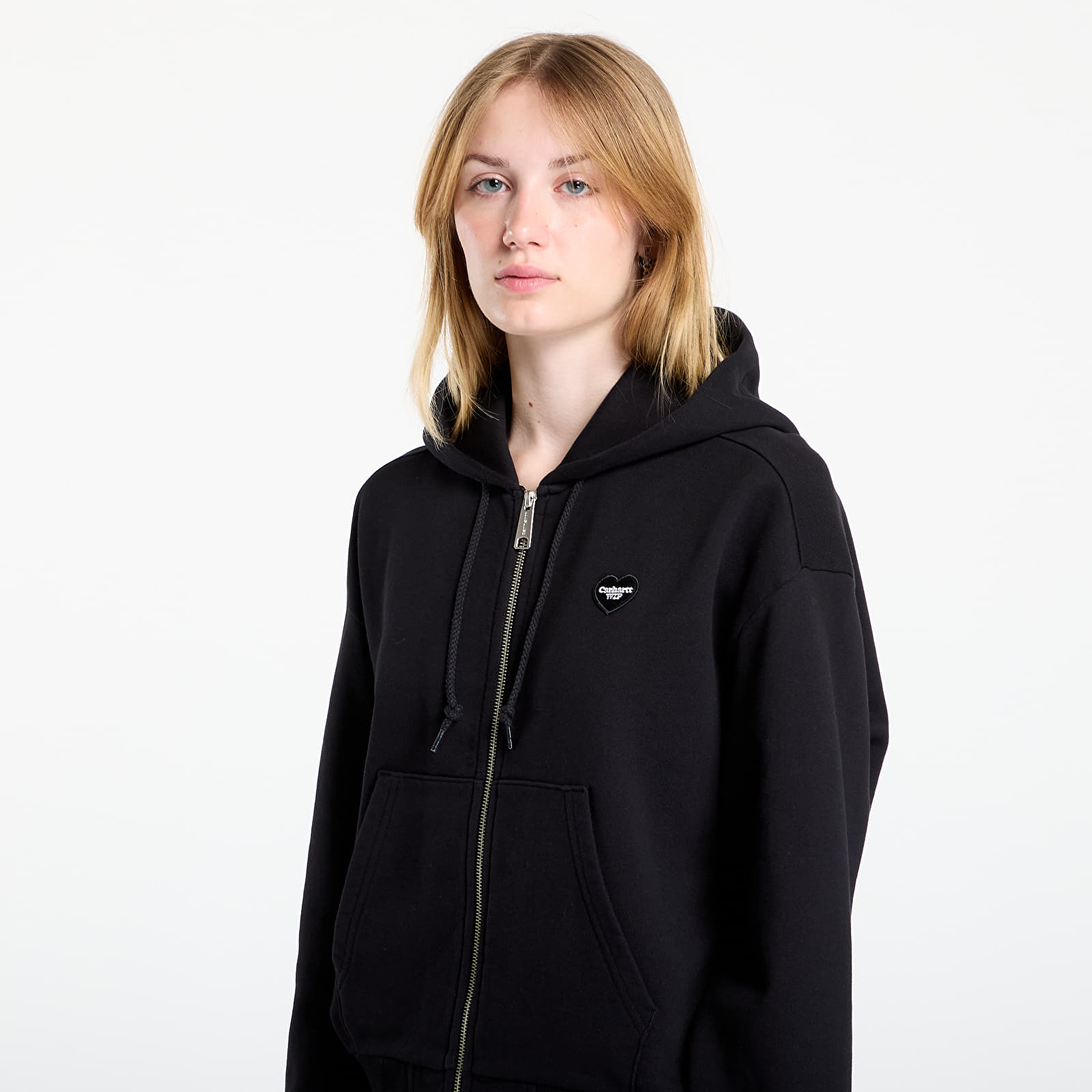 Hoodies and sweatshirts  Carhartt WIP W' Hooded Heart II Hartt Jacket Black
