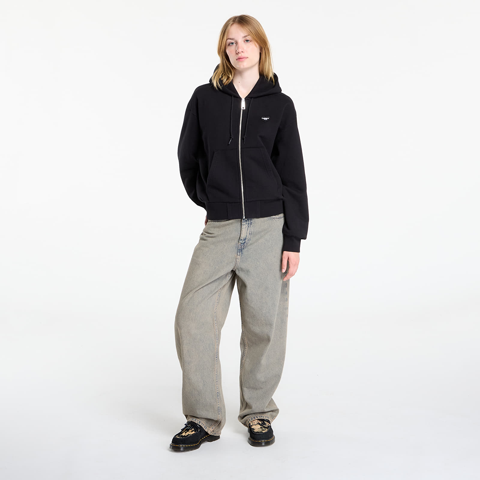Hoodies and sweatshirts  Carhartt WIP W' Hooded Heart II Hartt Jacket Black