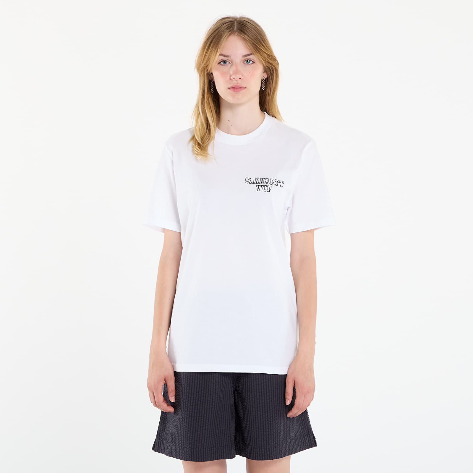 Férfi pólok Carhartt WIP S/S Alumni T-Shirt UNISEX White
