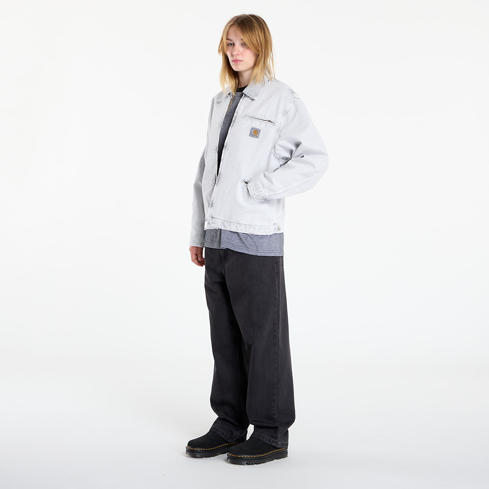 Men's jackets Carhartt WIP OG Detroit Jacket UNISEX Black/ Black Chalk Wash