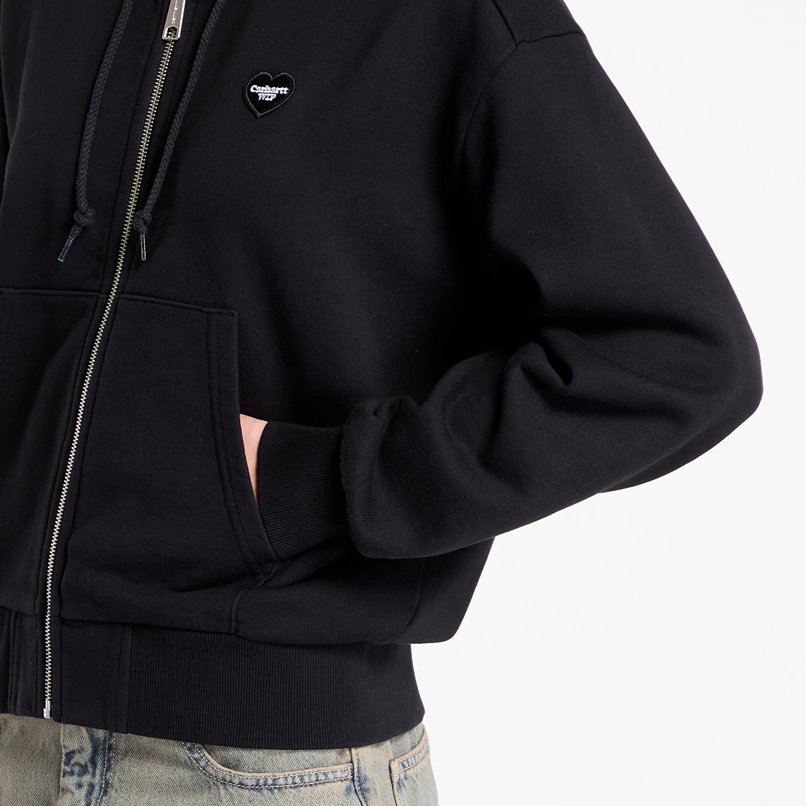 Hoodies and sweatshirts  Carhartt WIP W' Hooded Heart II Hartt Jacket Black