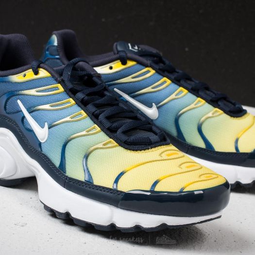 Women s shoes Nike Air Max Plus GS Obsidian White Gym Blue Footshop