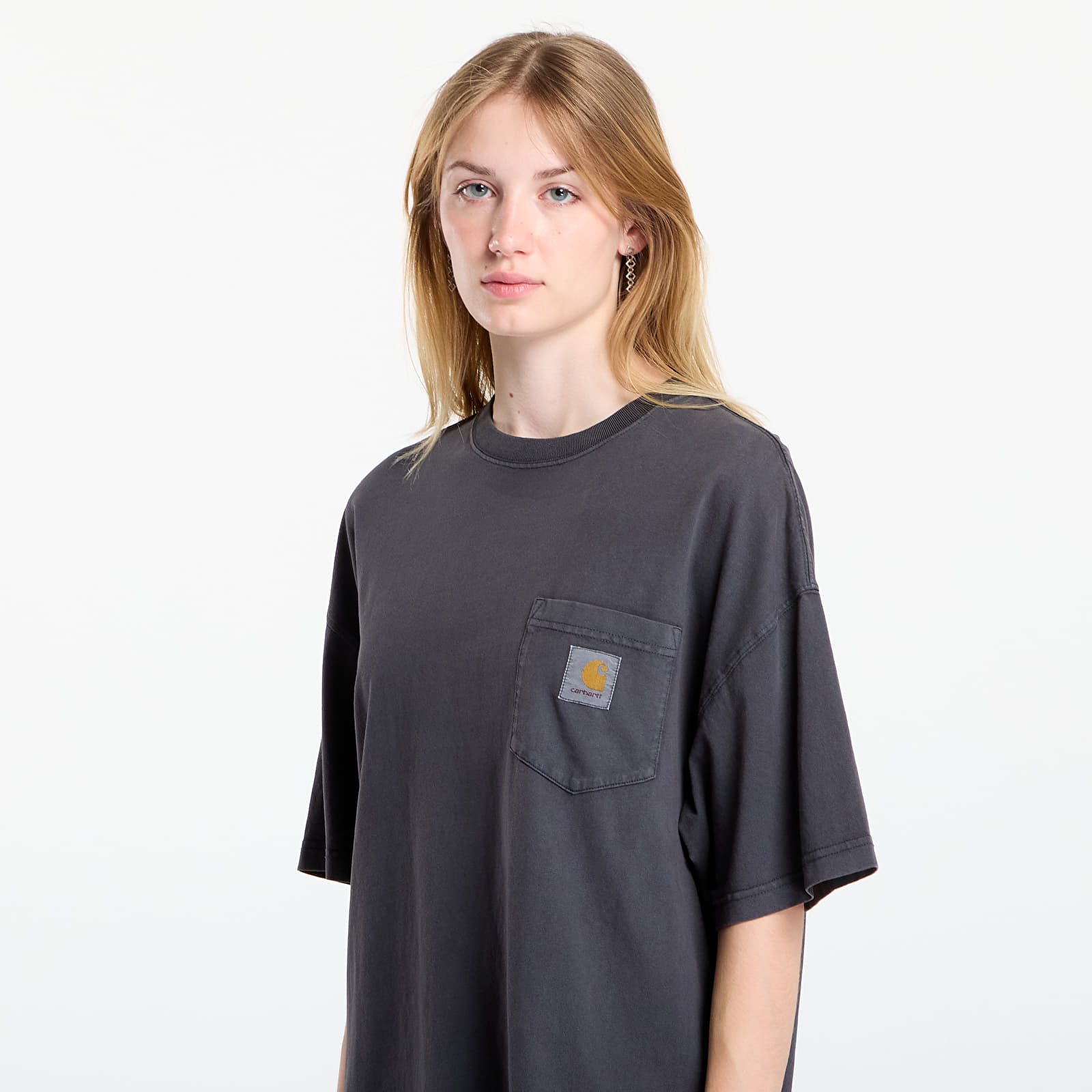 Men's T-shirts Carhartt WIP S/S Hudson Pocket T-Shirt UNISEX Black Chalk Wash
