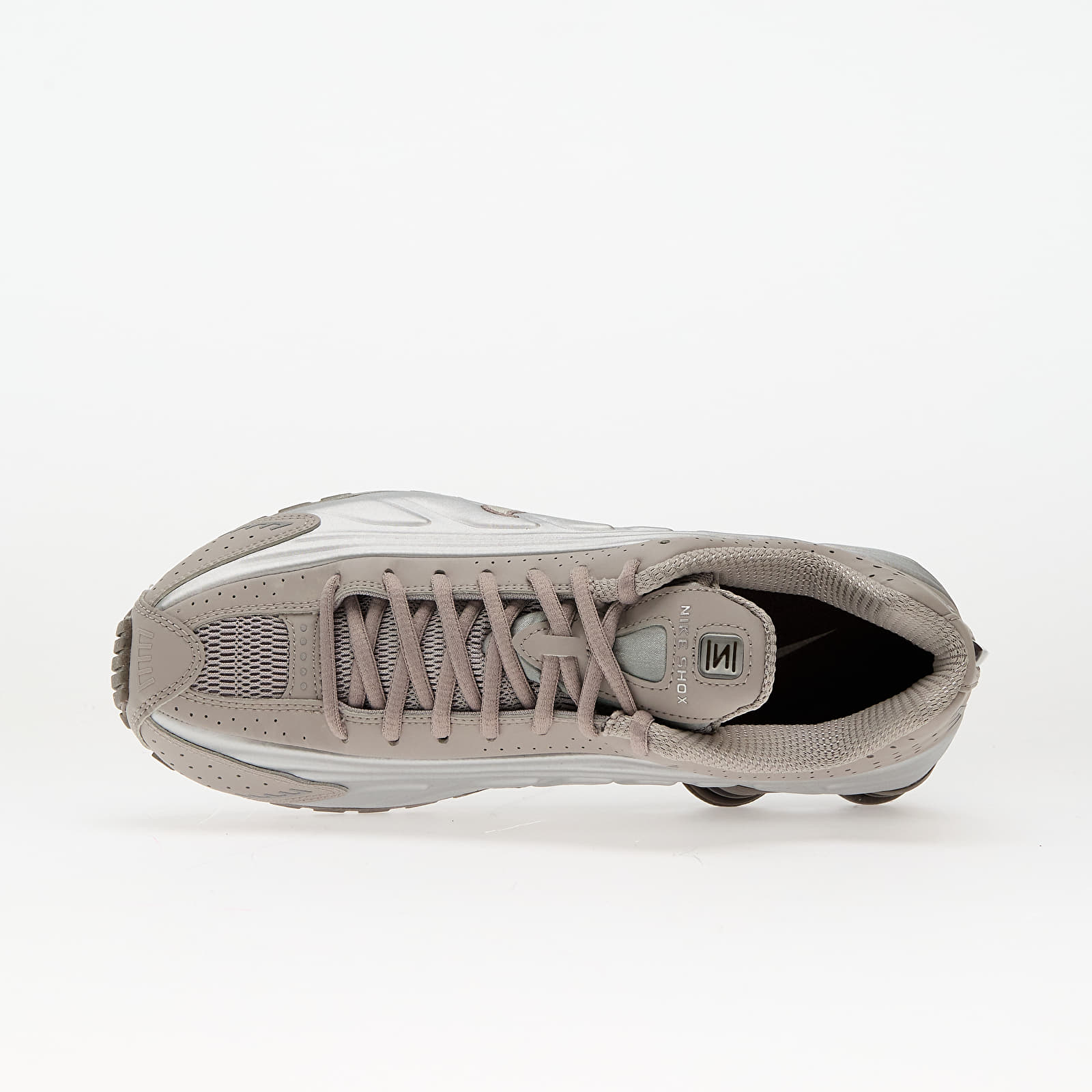 Scarpe uomo Nike Shox R4 Cave Stone/ Cave Stone-College Grey-Baroque Brown-Mtlc Silver-College Grey