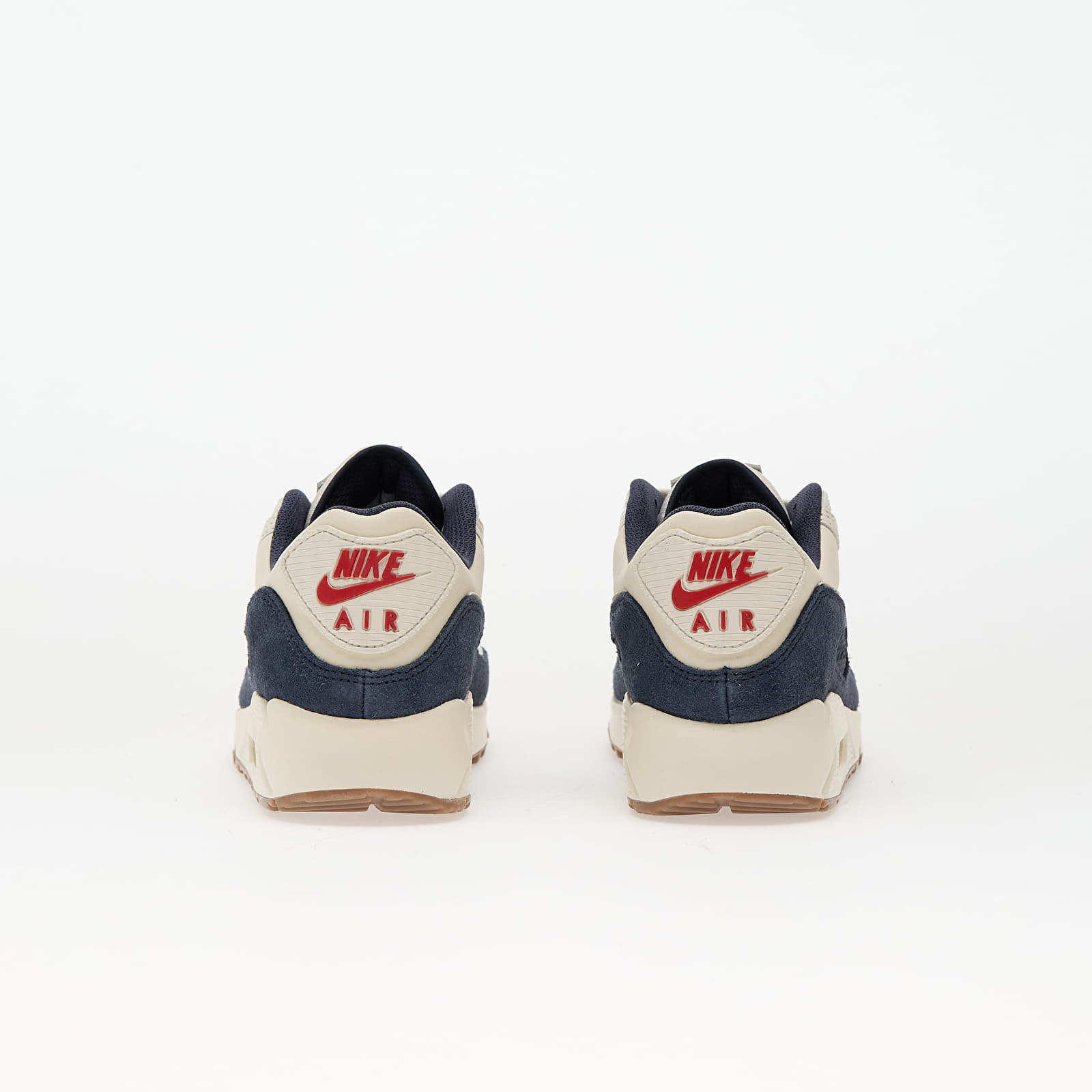Scarpe uomo Nike Air Max 90 Prm Pale Ivory/ Lt Khaki-Thunder Blue-Sail-Gum Dk Brown-Univ Red