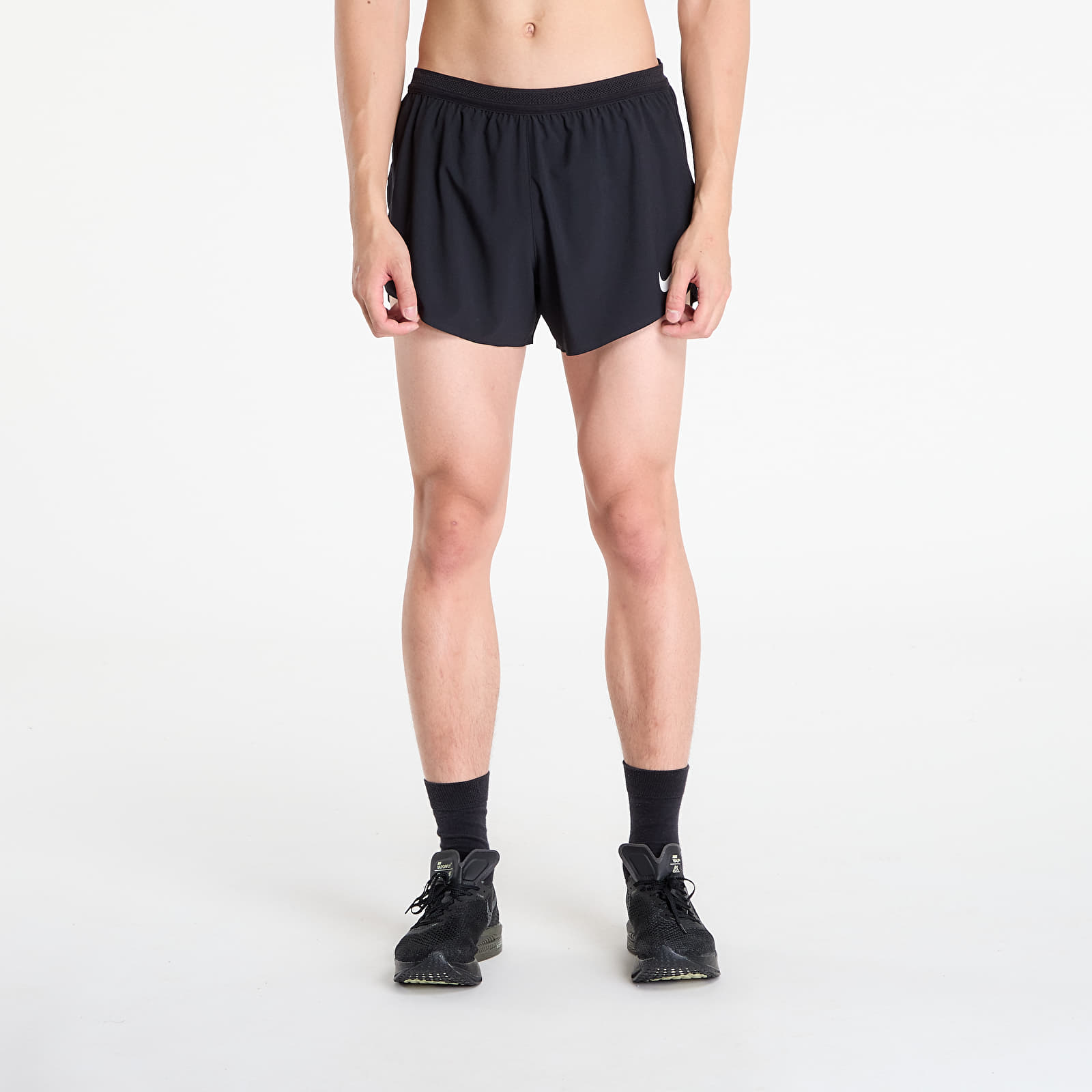 Moške kratke hlače Nike AeroSwift Men's Dri-FIT ADV 4" Brief-Lined Running Shorts Black/ Summit White