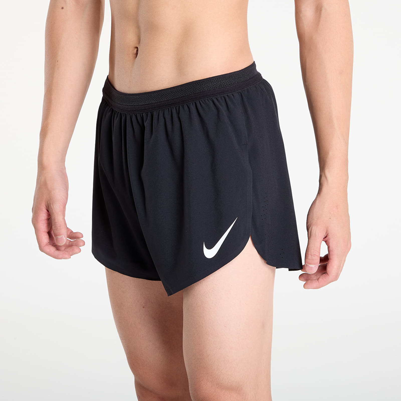 Moške kratke hlače Nike AeroSwift Men's Dri-FIT ADV 4" Brief-Lined Running Shorts Black/ Summit White