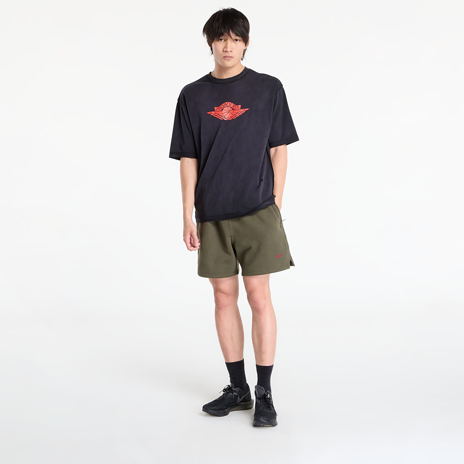 T-shirts Jordan Rare Air Men's T-Shirt Black/ Chile Red
