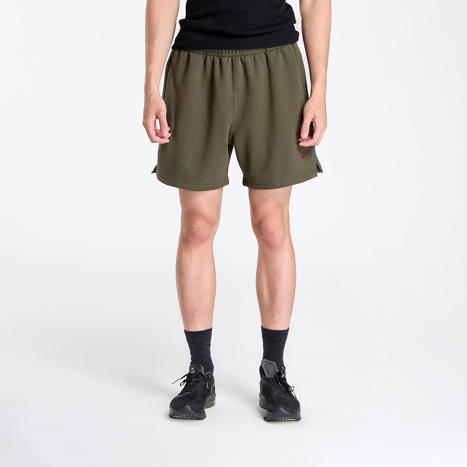 Kraťasy Nike x NOCTA Cardinal Fleece Shorts Cargo Khaki/ Team Red