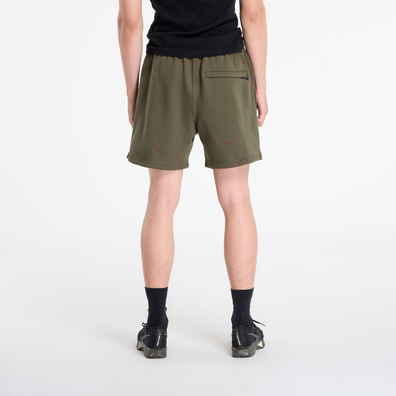 Kraťasy Nike x NOCTA Cardinal Fleece Shorts Cargo Khaki/ Team Red