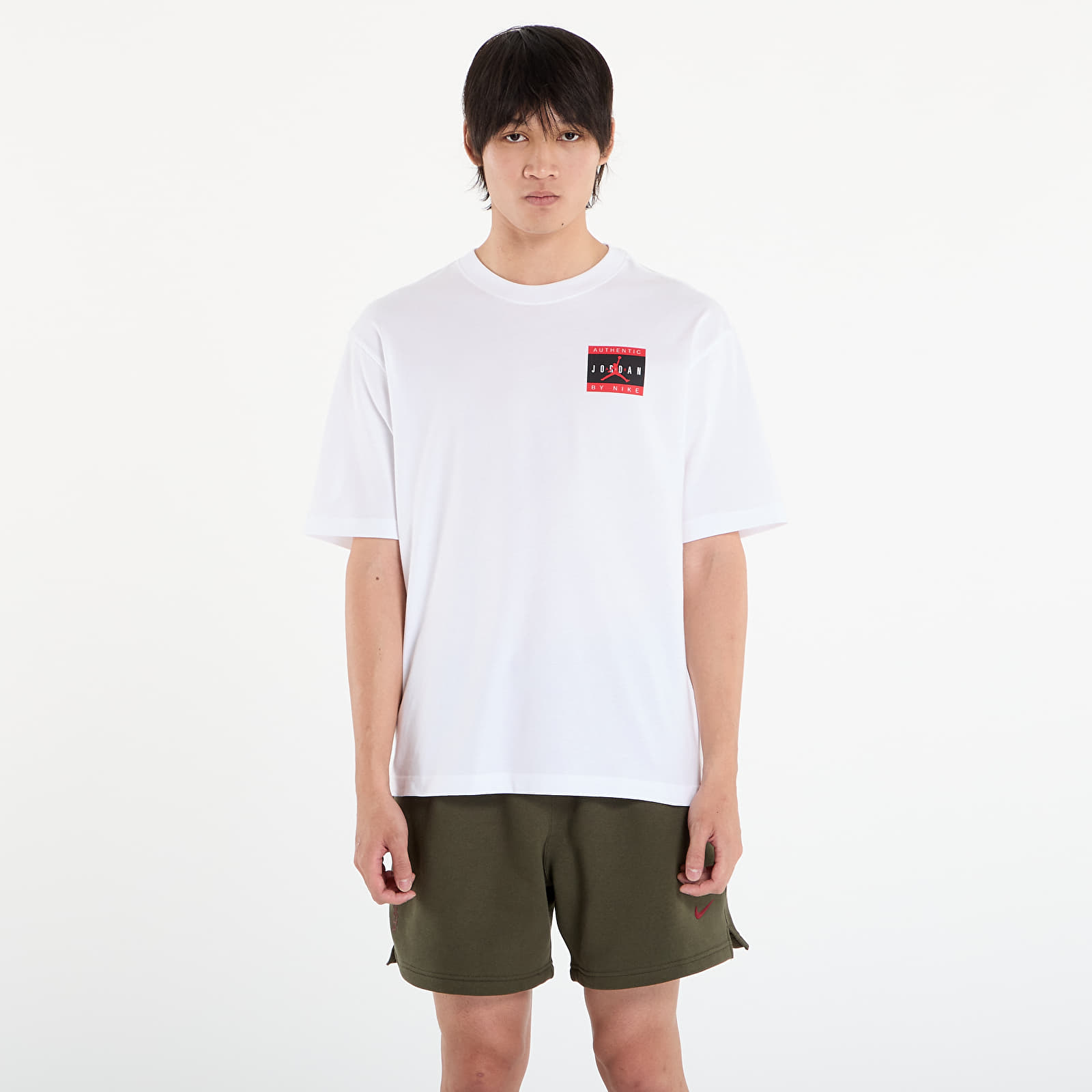 T-shirts Jordan Brand Men's T-Shirt White/ University Red