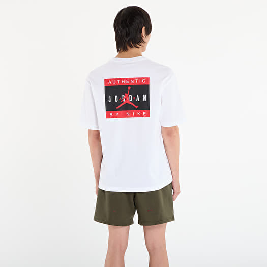 T-shirts Jordan Brand Men's T-Shirt White/ University Red Footshop