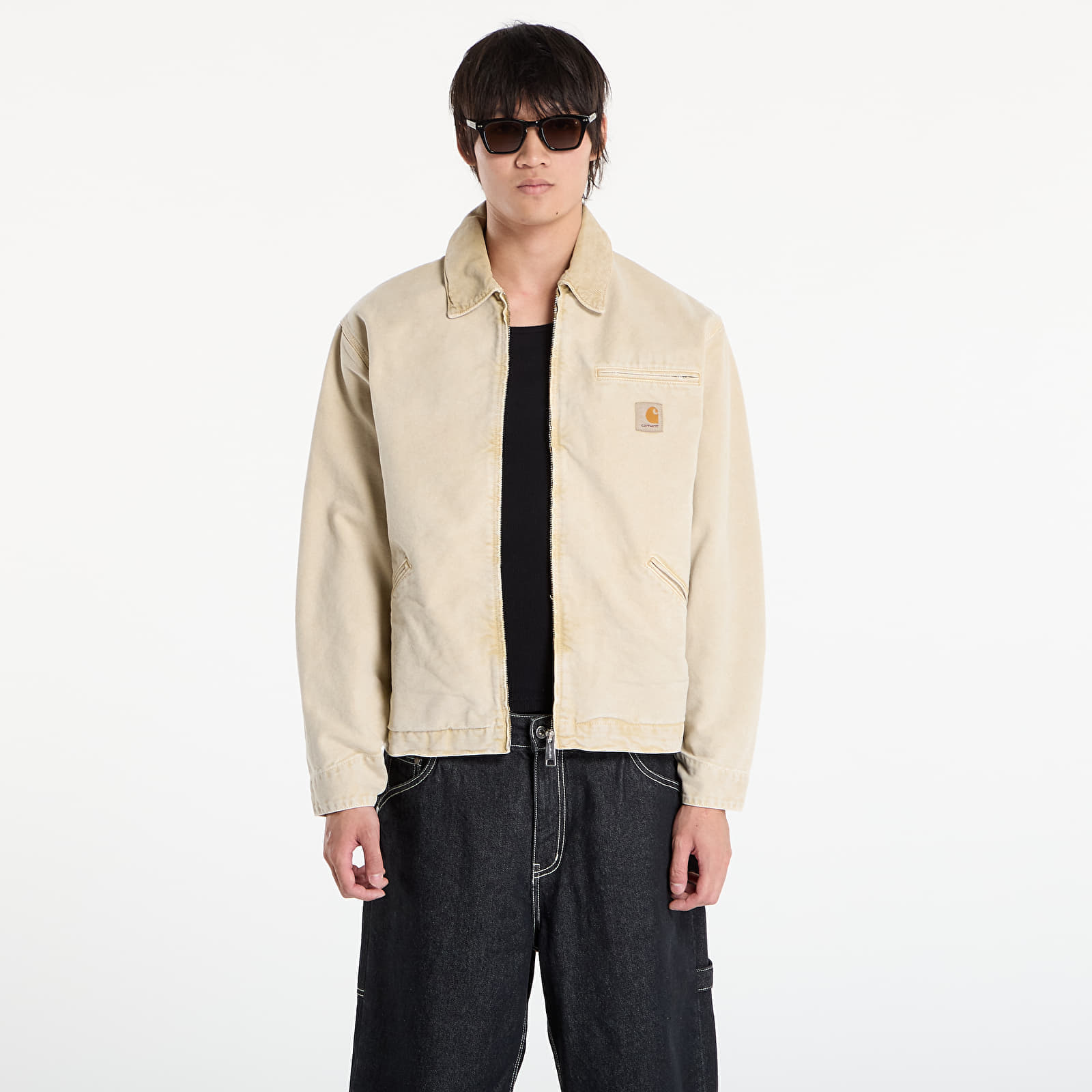 Jacheta Carhartt WIP OG Detroit Jacket UNISEX Dusty H Brown Chalk Wash L