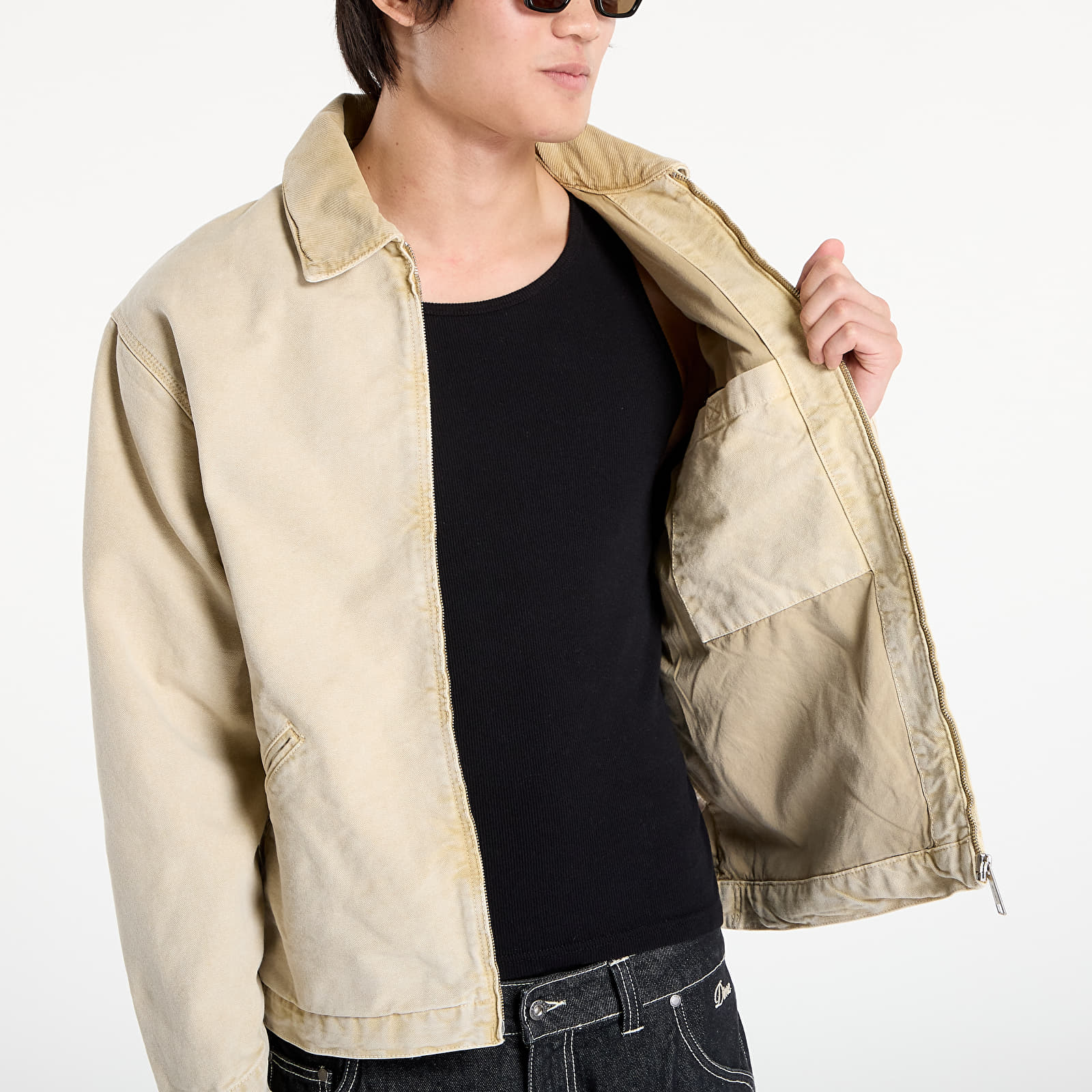 Jackets Carhartt WIP OG Detroit Jacket UNISEX Dusty H Brown Chalk Wash