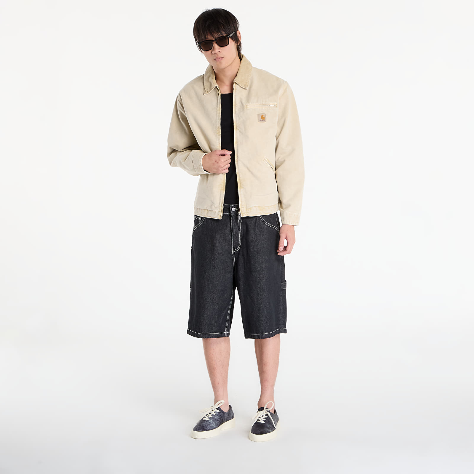 Jackets Carhartt WIP OG Detroit Jacket UNISEX Dusty H Brown Chalk Wash