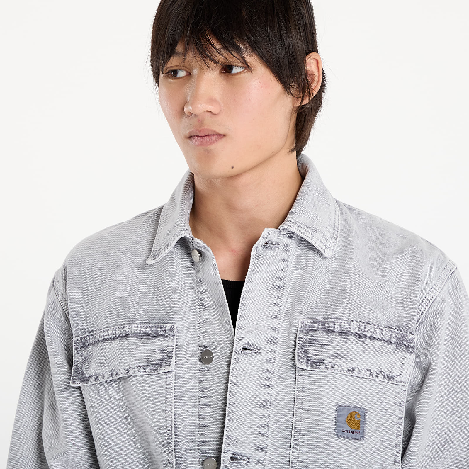 Pánske bundy Carhartt WIP OG Arctic Jacket UNISEX Black Chalk Wash