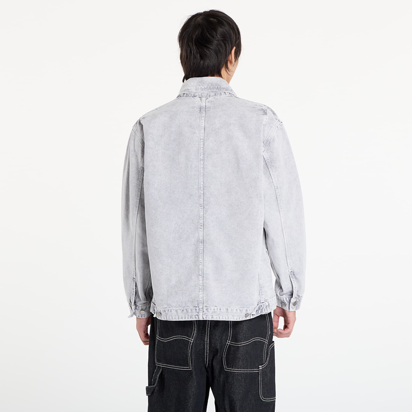 Pánske bundy Carhartt WIP OG Arctic Jacket UNISEX Black Chalk Wash