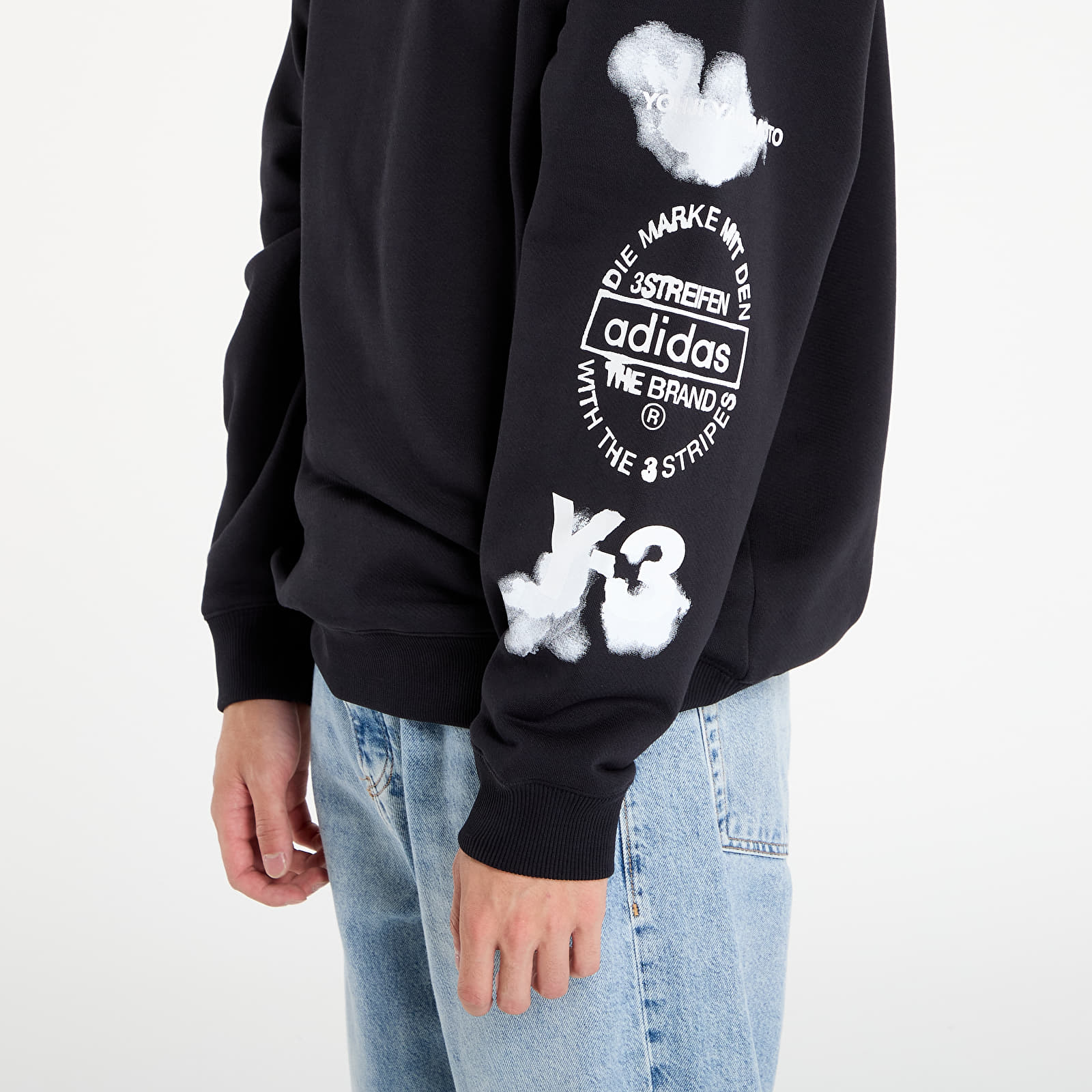 Hoodies and sweatshirts  Y-3 Graphic Crew Sweatshirt UNISEX Black