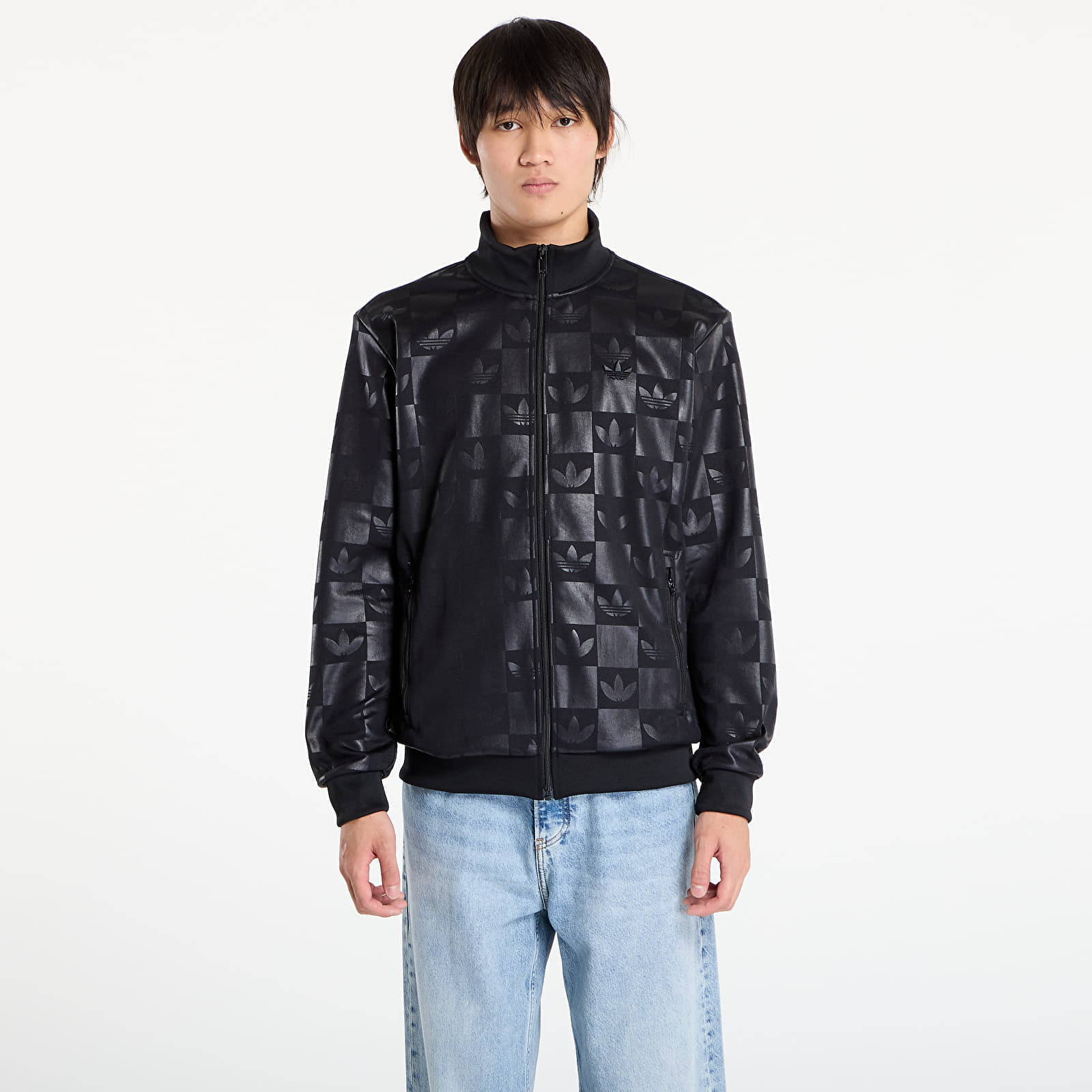 Μπουφάν adidas Monogram All Over Print Regular Track Top Black L