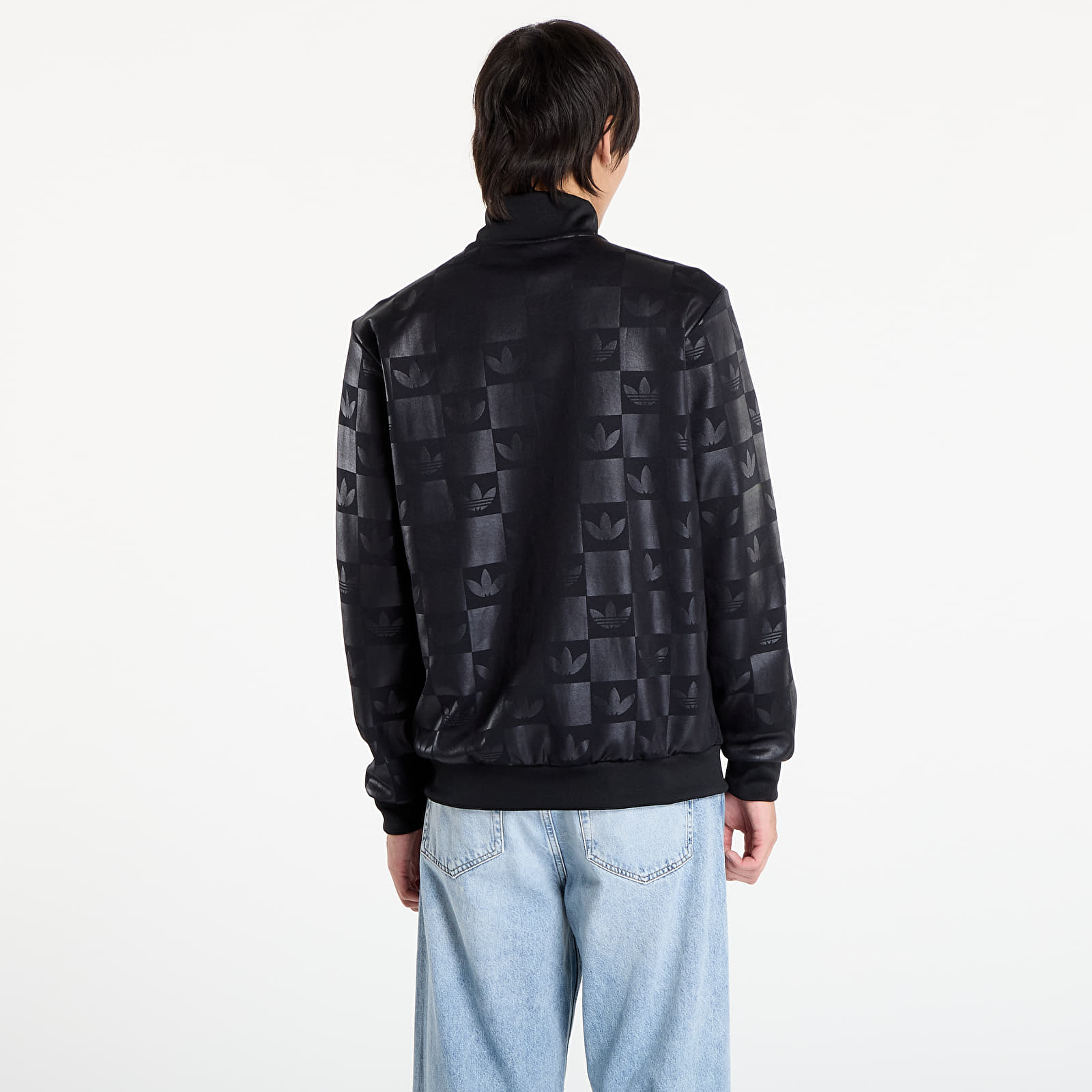 Puloverji   adidas Monogram All Over Print Regular Track Top Black