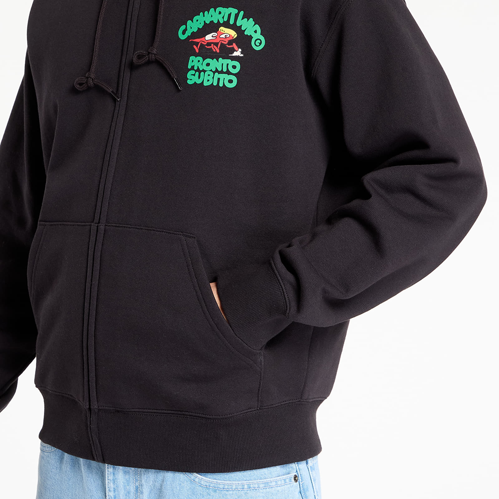 Ανδρικά φούτερ  Carhartt WIP Hooded Pronto Sweat Jacket UNISEX Black