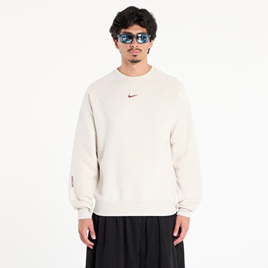 Nike x NOCTA Men's Fleece CS Crew Lt Orewood Brn/ Team Red