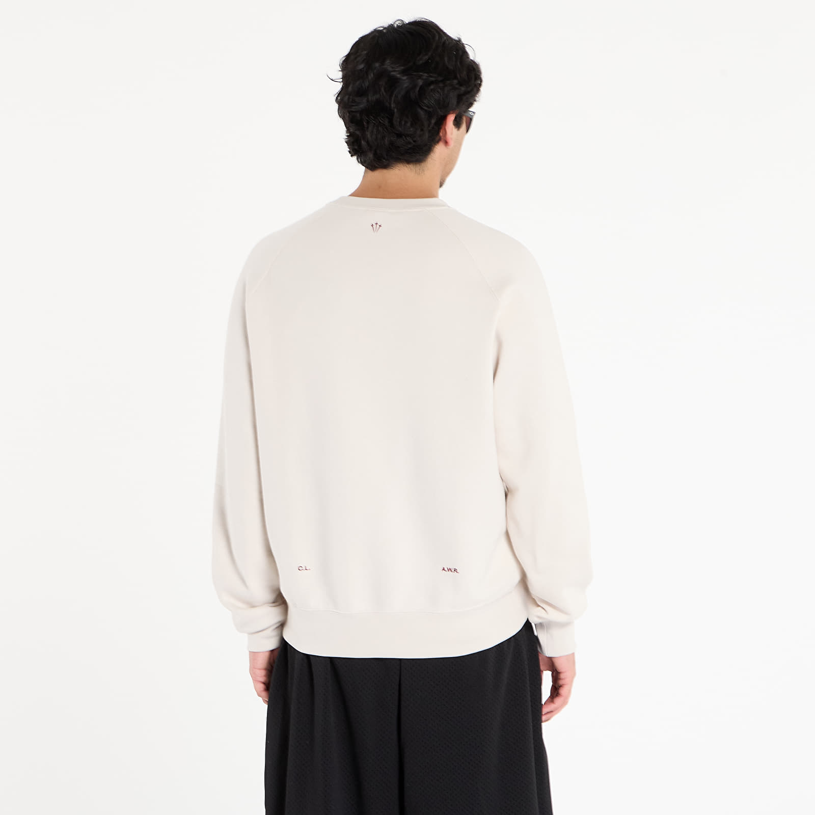 Hoodies and sweatshirts  Nike x NOCTA Men's Fleece CS Crew Lt Orewood Brn/ Team Red