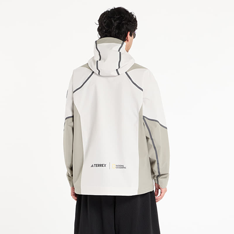 adidas Terrex x National Geographic CLIMAPROOF Rain Jacket Alumina